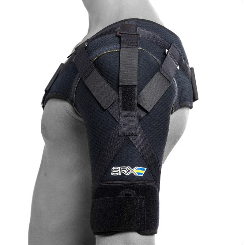 SRX Schulterbandage mit stabilisierenden Riemen, mit Wärme und Kompression für ein instabiles Schultergelenk
