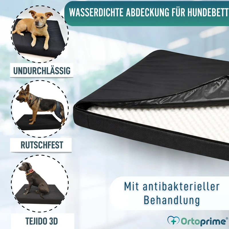 Wasserdichter Bezug für Orthopädische Hundematratze | 4 Größen