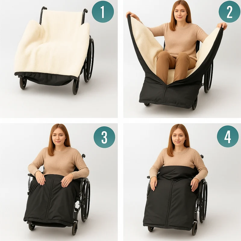 Thermische Beinschutzdecke für Rollstühle | Wasserdichte Decke