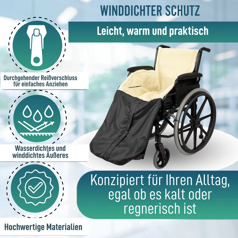 Thermische Beinschutzdecke für Rollstühle | Wasserdichte Decke