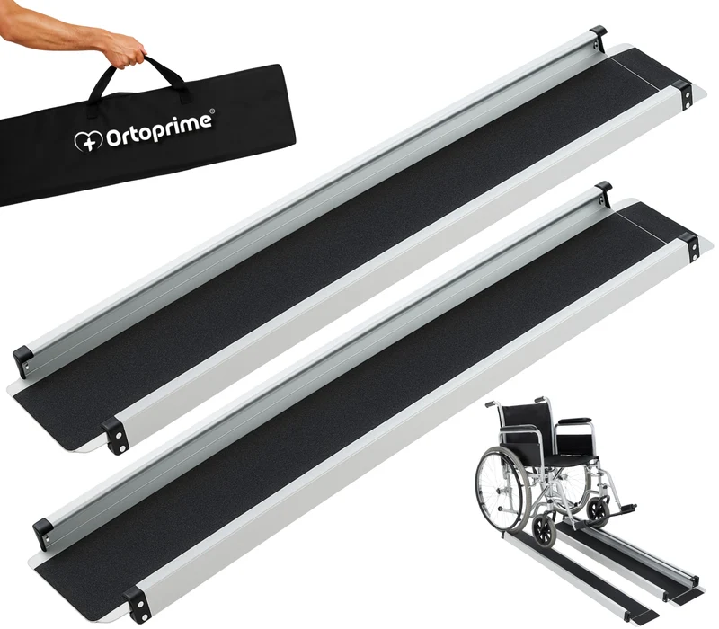 Teleskopische Rollstuhlrampe 270kg | Robuste Rampen