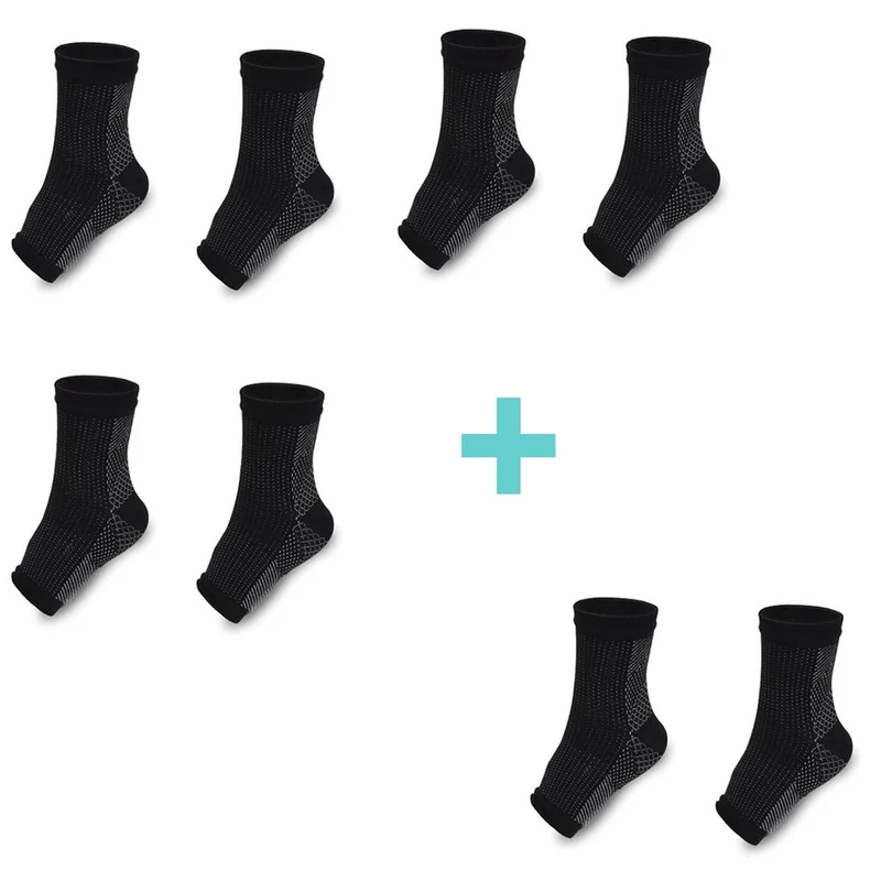 ComfortFeet™ Offene Zehen-Kompressionsknöchelsocken