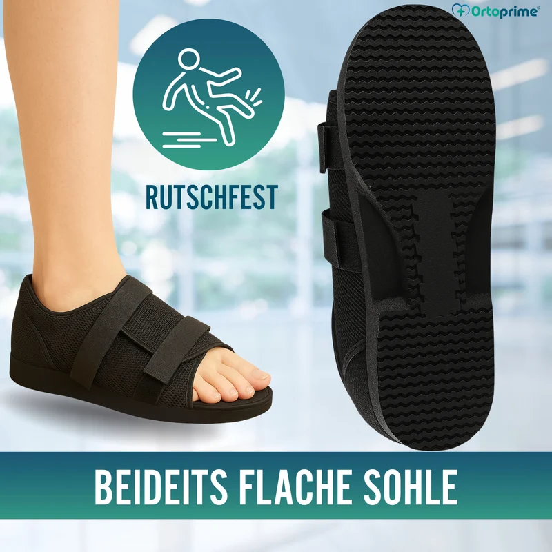 Postoperative Schuhe Flache Sohle | Bilaterale Form