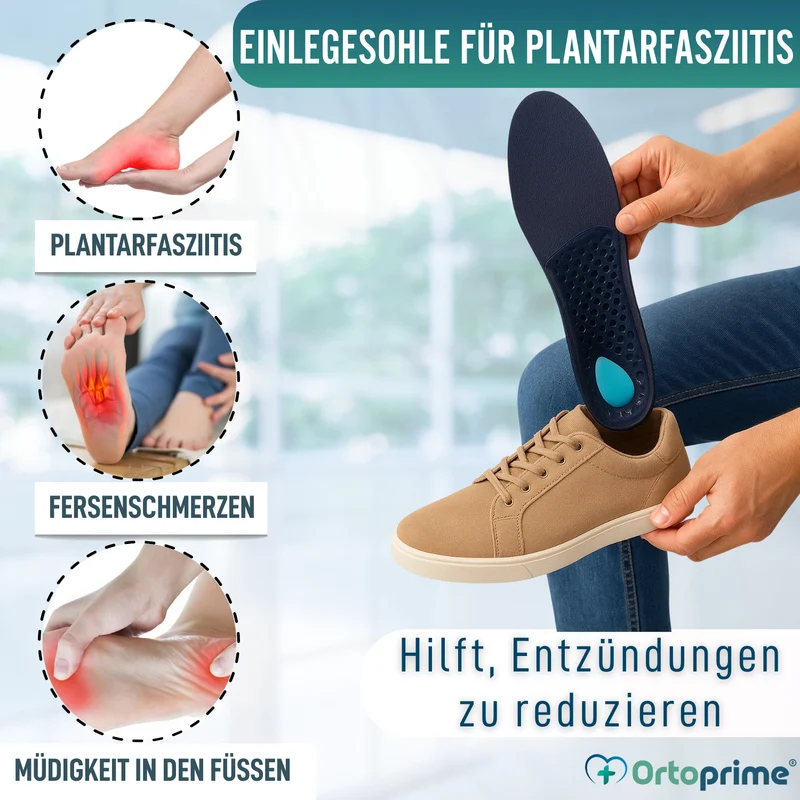 Orthopädische Einlagen bei Plantarfasziitis | 3 Größen