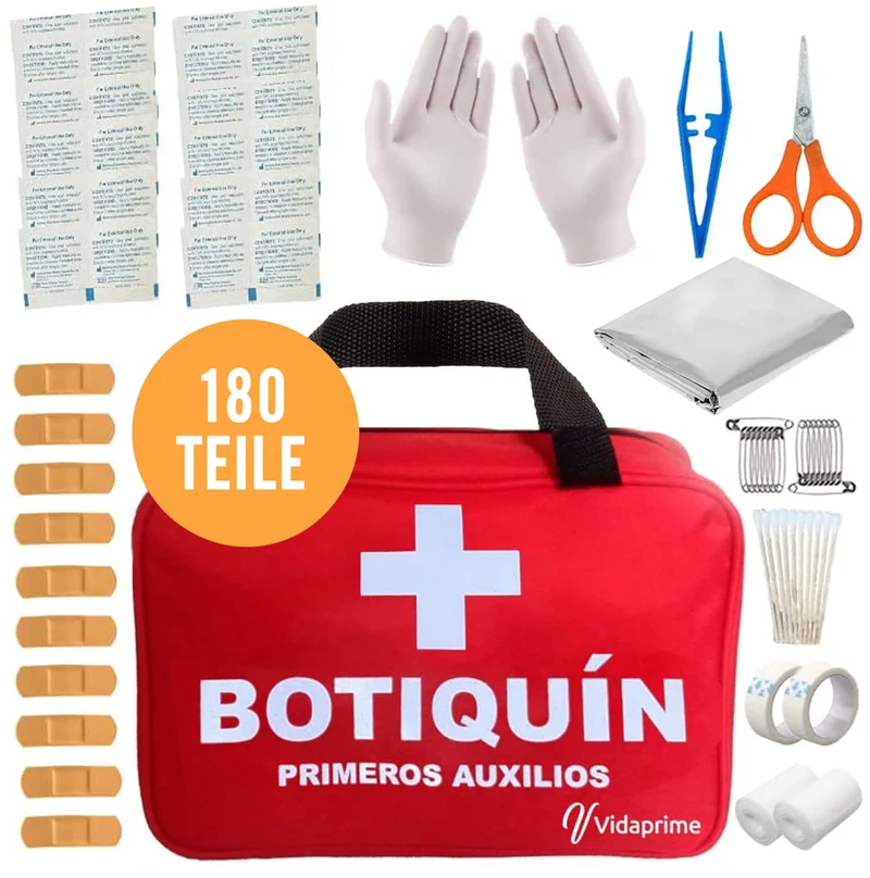 Erste-Hilfe-Koffer Komplettes Professionelles Set | 180 Teile