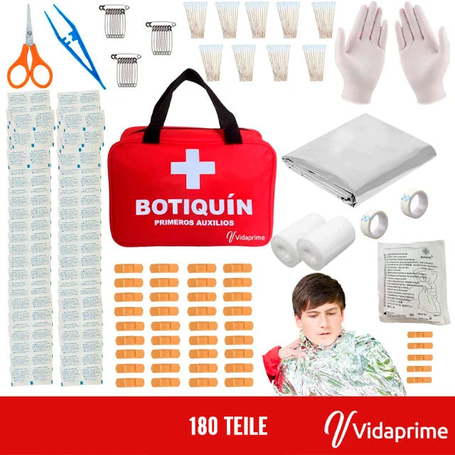 Erste-Hilfe-Koffer Komplettes Professionelles Set | 180 Teile