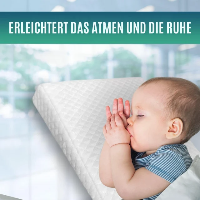 Anti-Reflux Baby Kissen Postural | Abnehmbarer Bezug