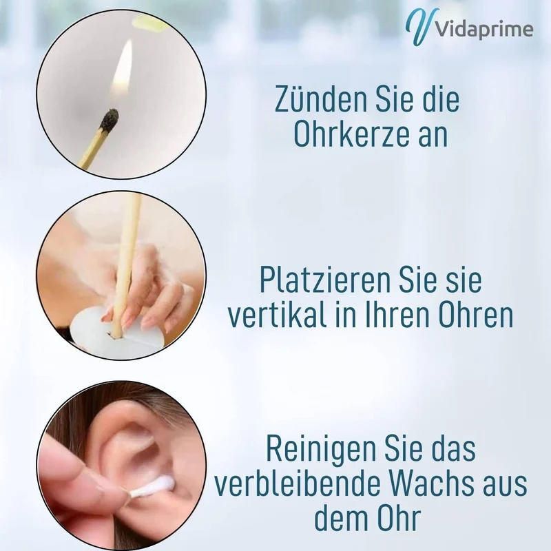 Ohrenkerzen für effektive und sichere Reinigung | Packung mit 12 Kerzen