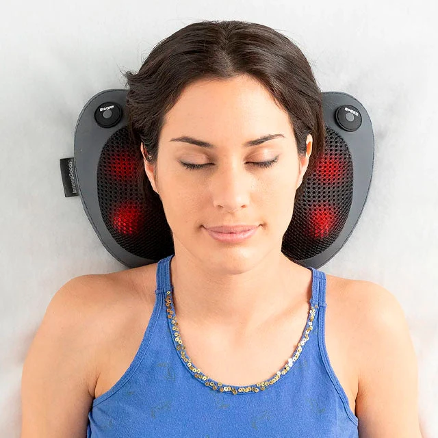 Shiatsu-Kopfmassagegerät mit drehbaren Köpfen und Wärmefunktion