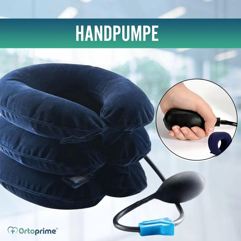 Gerät für die Halswirbeltraktion mit Pumpe