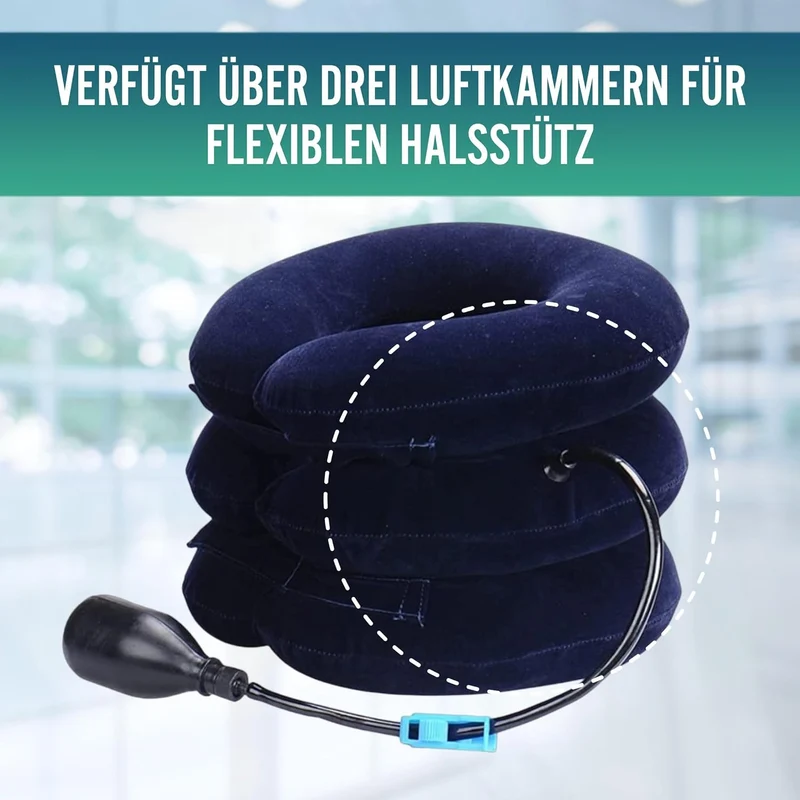 Gerät für die Halswirbeltraktion mit Pumpe