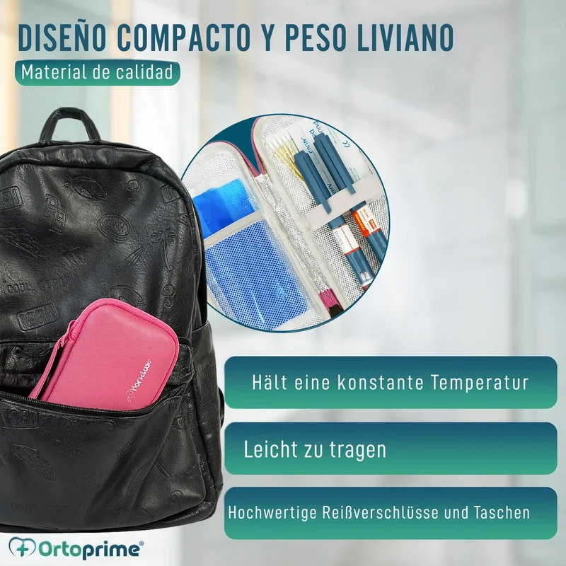 Diabetiker Tasche | Insulinbehälter mit Kaltpacks Inklusive