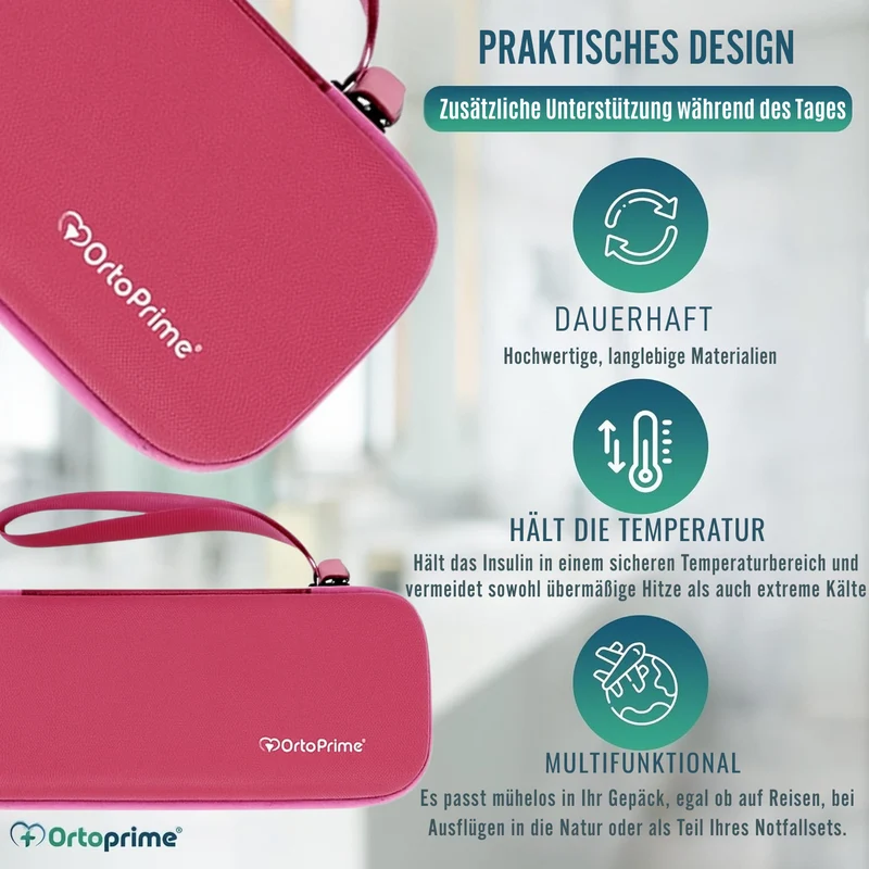 Diabetiker Tasche | Insulinbehälter mit Kaltpacks Inklusive