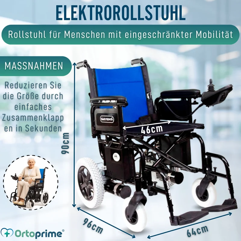 Elektrorollstuhl für eingeschränkte Mobilität | Vollgummireifen