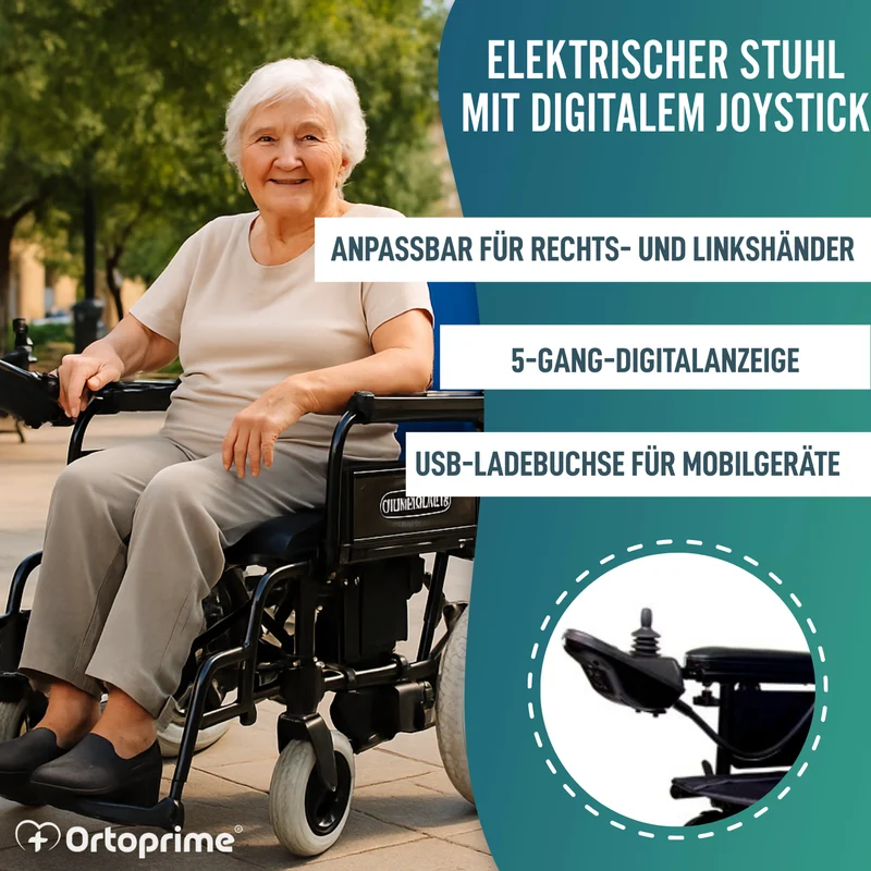 Elektrorollstuhl für eingeschränkte Mobilität | Vollgummireifen