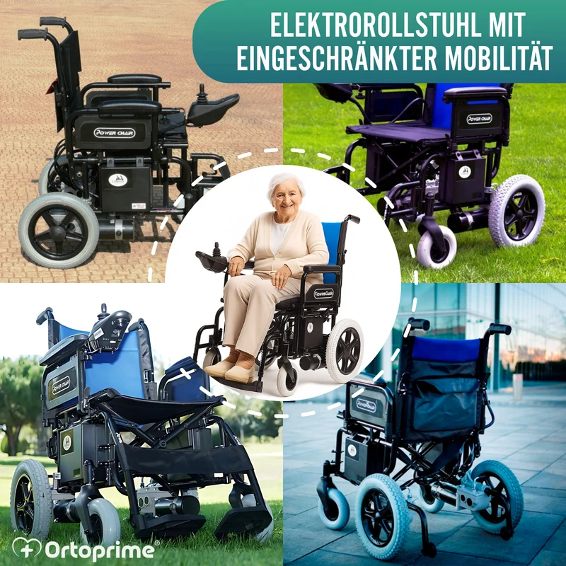 Elektrorollstuhl für eingeschränkte Mobilität | Vollgummireifen