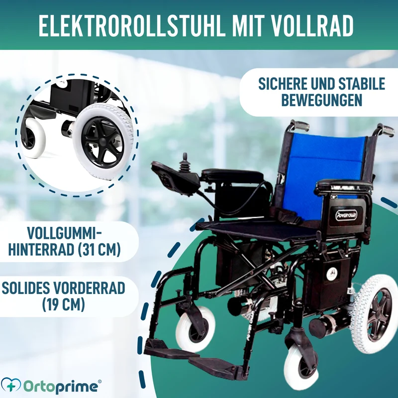 Elektrorollstuhl für eingeschränkte Mobilität | Vollgummireifen