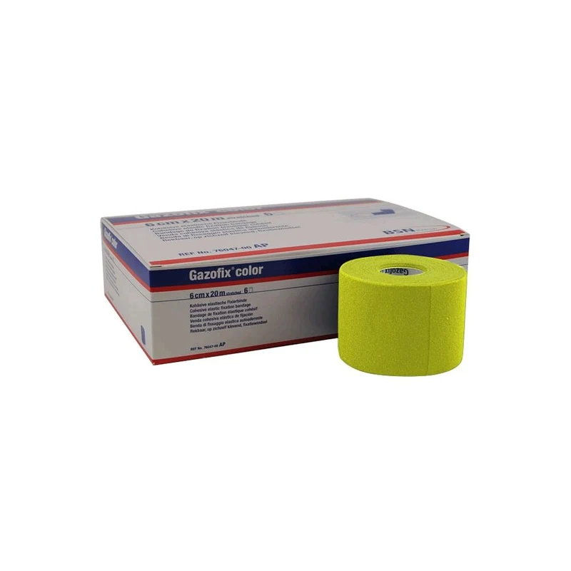 Gazofix color Fixierbinde von BSN, kohäsiv, elastisch 20mx6cm, 1 Rolle