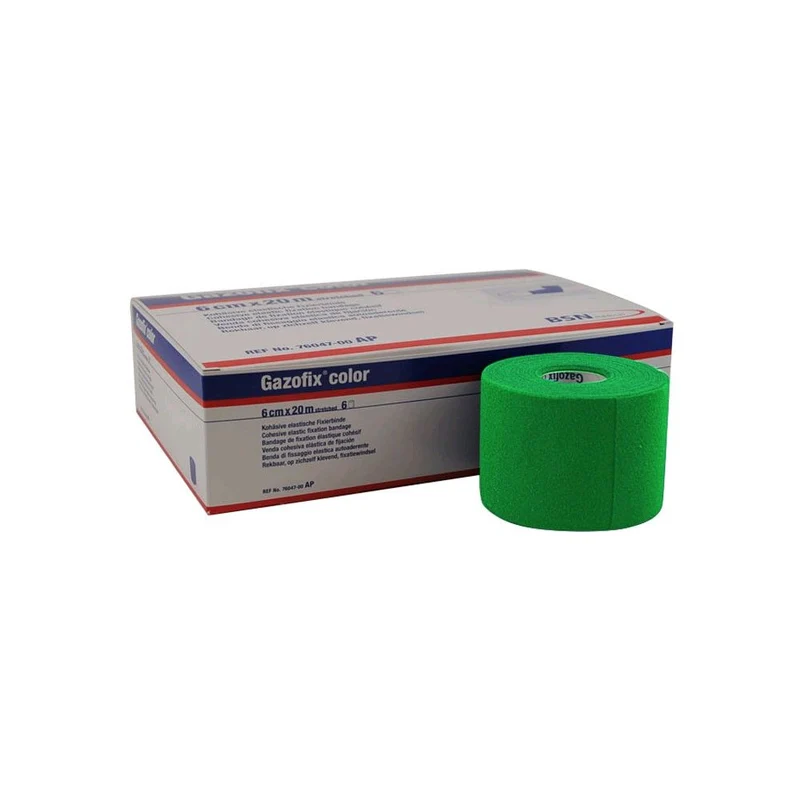 Gazofix color Fixierbinde von BSN, kohäsiv, elastisch 20mx6cm, 1 Rolle