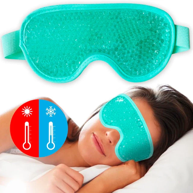 Kühl- und Wärme-Gelmaske mit verstellbarem Band für die Augen