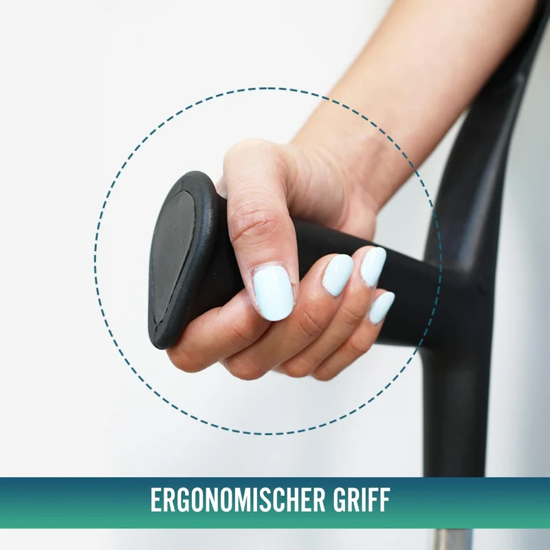 Höhenverstellbare Aluminium-Krücken für Erwachsene | 2er-Pack
