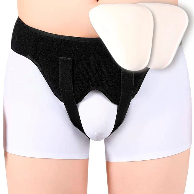 Leistenbruchgürtel mit gepolsterten Pads | Unise