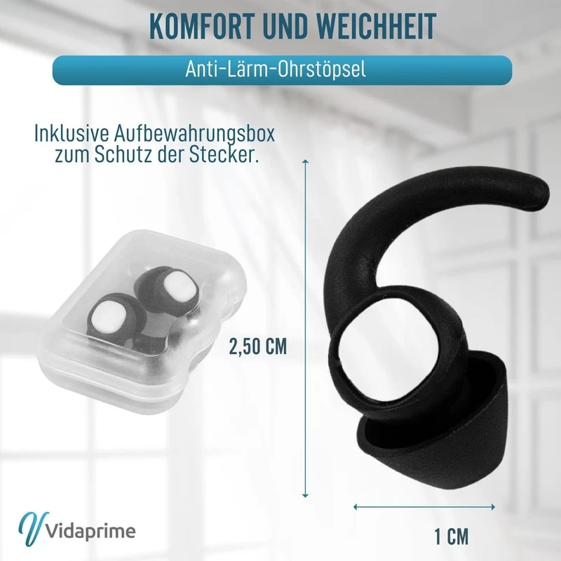 Ohrstöpsel gegen Schlafgeräusche | Packung mit 2 Einheiten