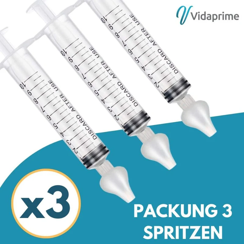 Nasenspülungsspritze für Babys und Erwachsene | Packung mit 3 Stück