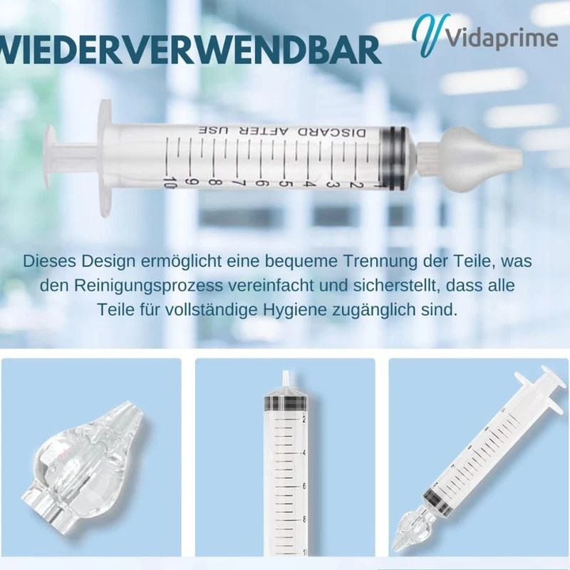 Nasenspülungsspritze für Babys und Erwachsene | Packung mit 3 Stück