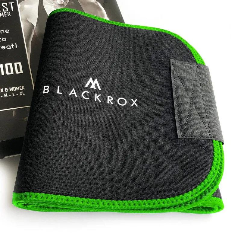 BLACKROX Waist Trimmer Fitnessgürtel – Schwitzgürtel Bauchweggürtel