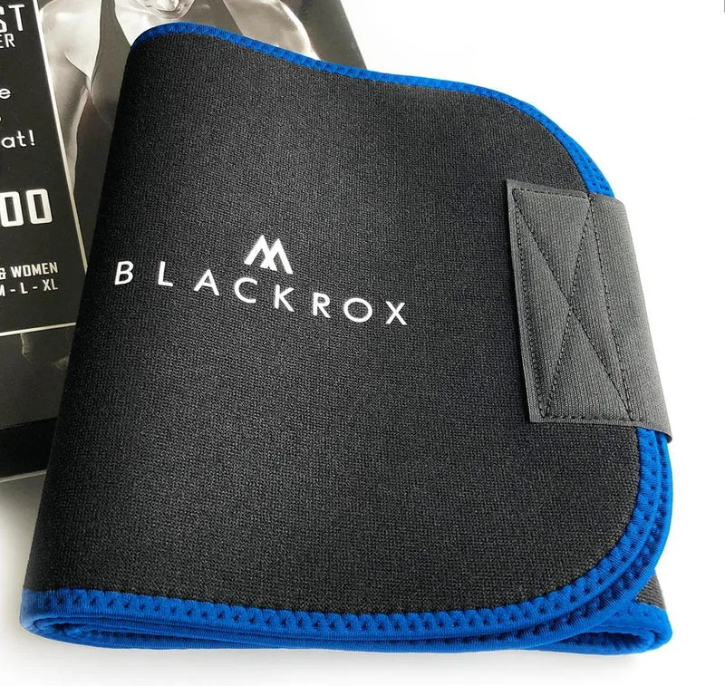 BLACKROX Waist Trimmer Fitnessgürtel – Schwitzgürtel Bauchweggürtel