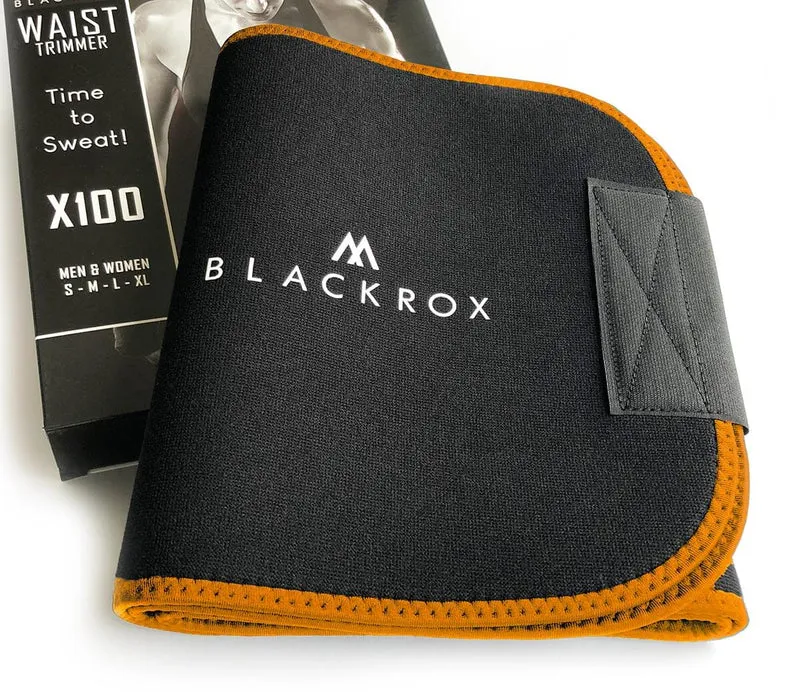 BLACKROX Waist Trimmer Fitnessgürtel – Schwitzgürtel Bauchweggürtel