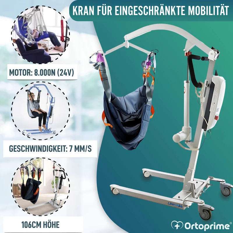Kran zum Heben von Patienten Hohe Qualität | Inkl. Gurt