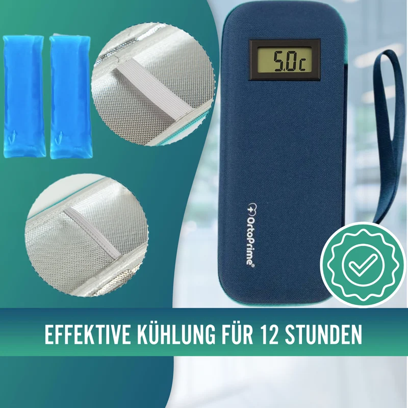 Insulinetui mit Thermometer | Kühltasche für Diabetiker