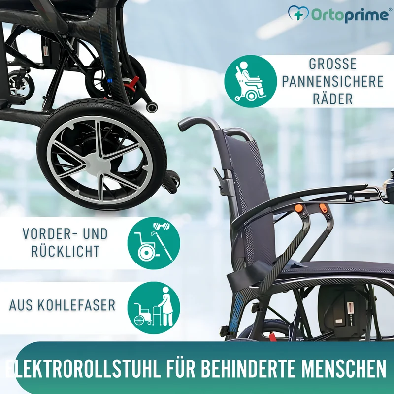 Komfortabler Elektrischer Rollstuhl | Kohlefaser