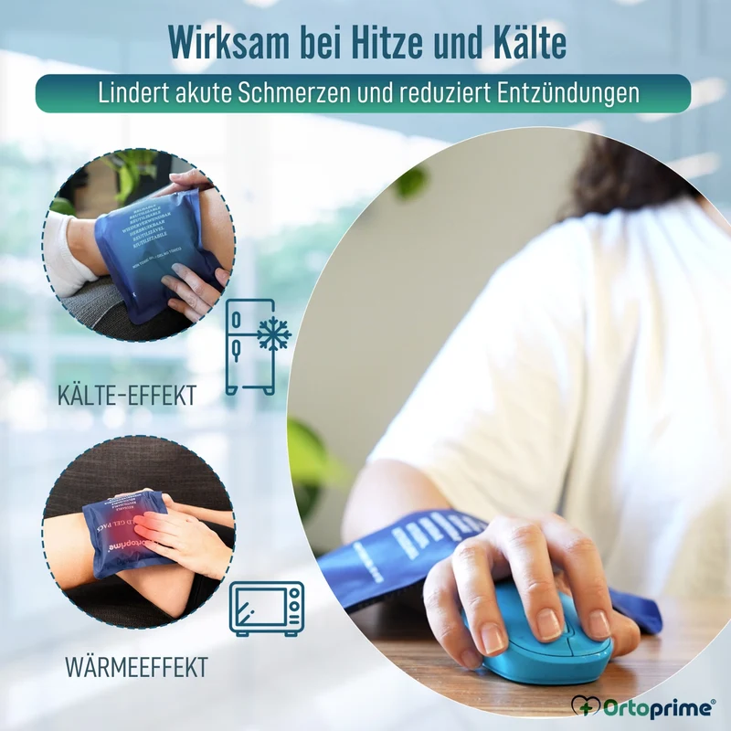 Wiederverwendbare Kalt- und Warmgelbeutel | Packung mit 2 Stück
