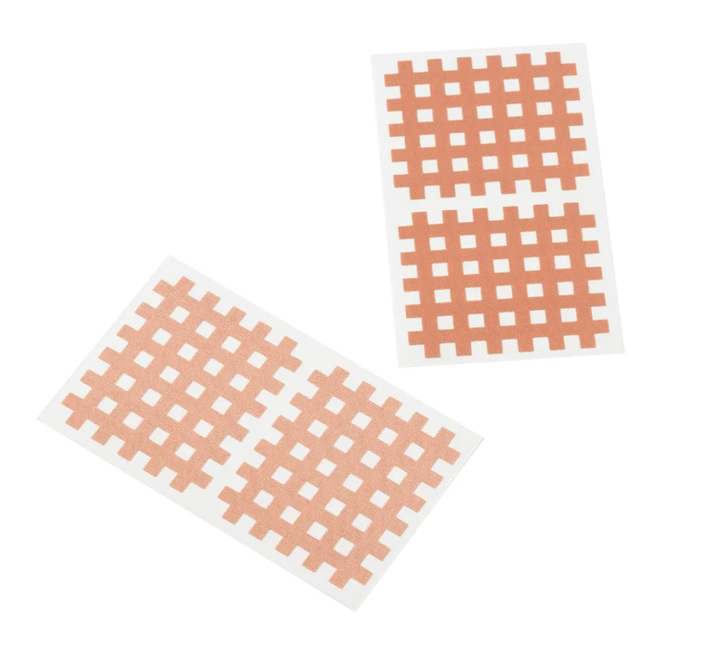 Medicalcorner24 Gittertapes – Cross Patches 5,2 x 4,4 cm, 10 Bögen à 2 Stück