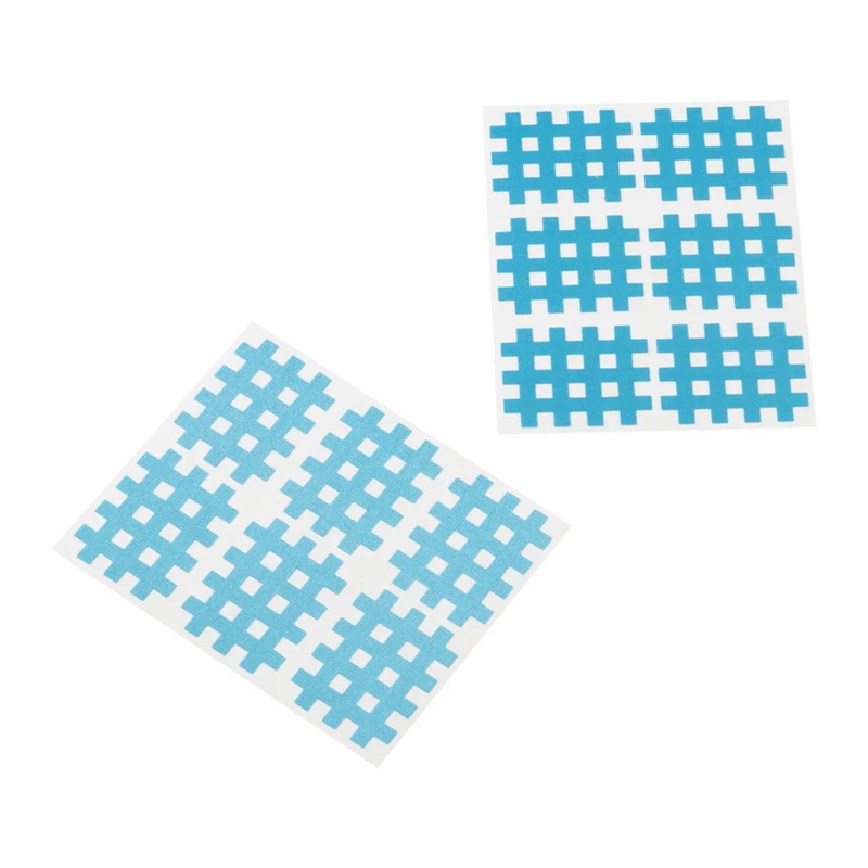 Medicalcorner24 Gittertapes – Cross Patches 3,6 x 2,8 cm, 18 Bögen à 2 Stück in 3 Farben