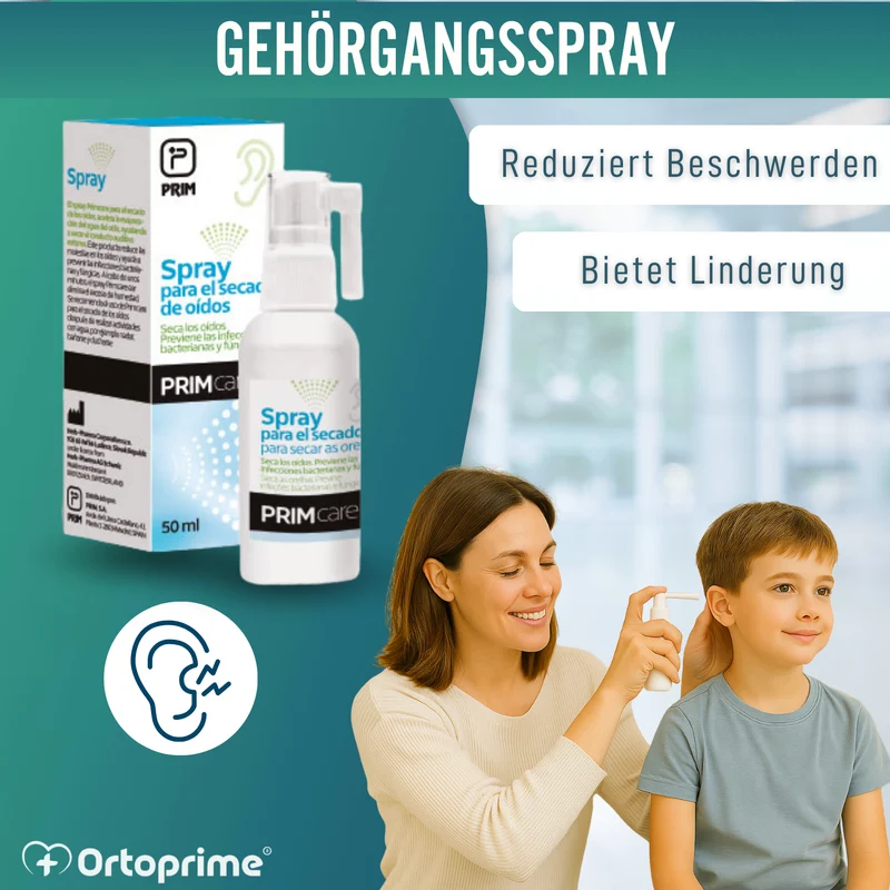 Ohrentrockenspray | Lösung mit Dreifachwirkung