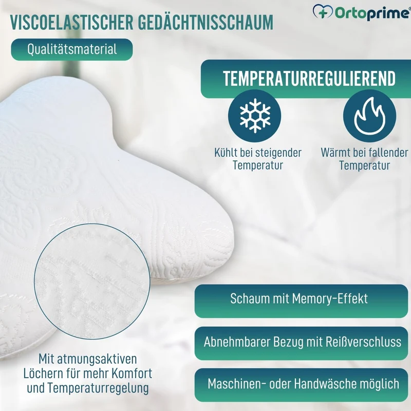 Schmetterlingsform Gedächtnisschaum Kissen mit Anpassbarem Memory-Effekt
