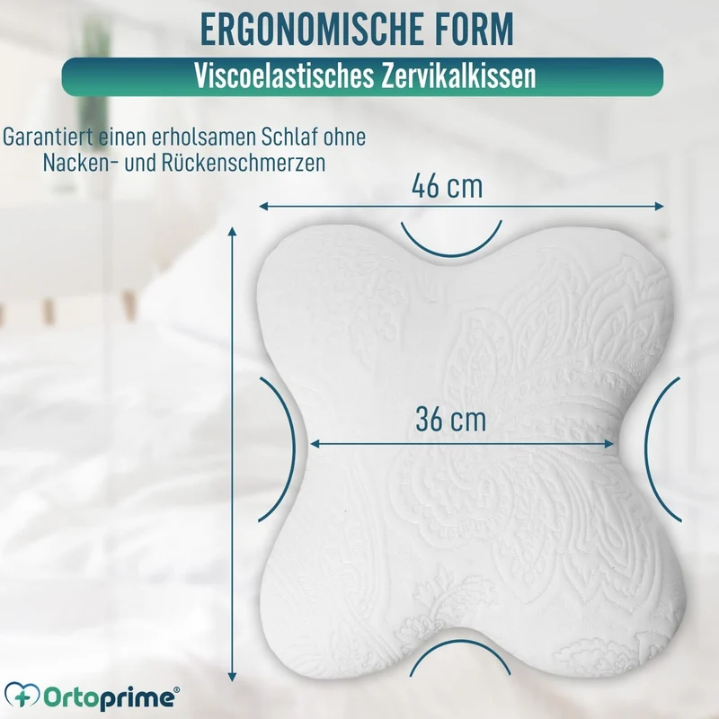 Schmetterlingsform Gedächtnisschaum Kissen mit Anpassbarem Memory-Effekt