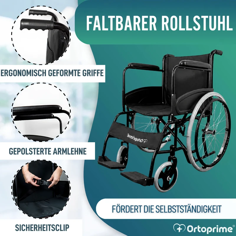 Leichter selbstfahrbarer faltbarer Rollstuhl für Erwachsene