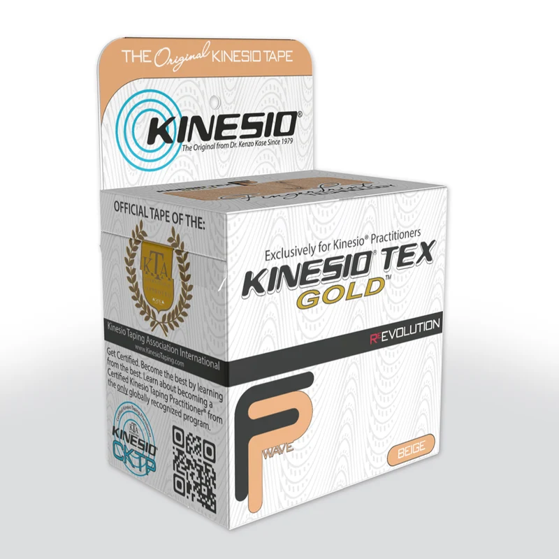 Kinesiologie-Tape Kinesio Tex Gold FP 5 Meter beige für Sportverletzungen und Muskelunterstützung
