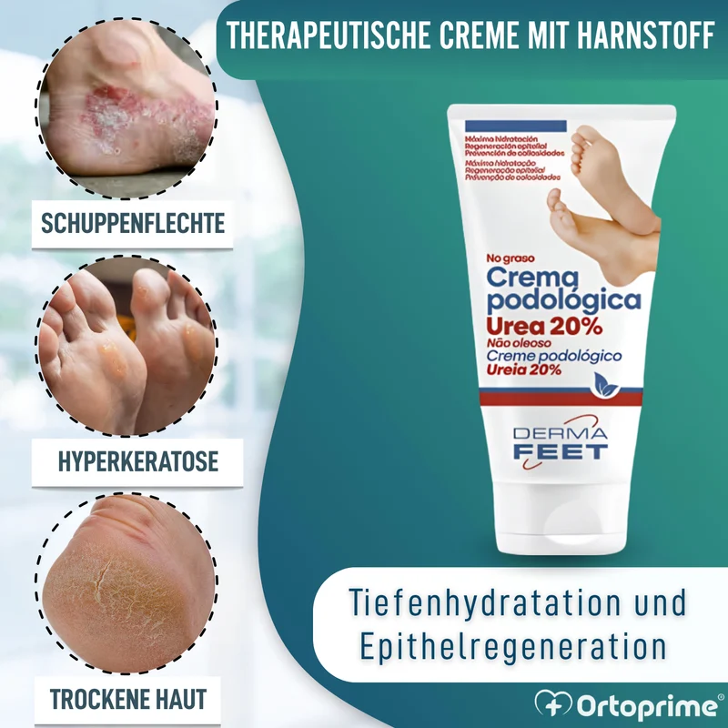 Reparaturcreme für Trockene Füße | Urea 20% Konzentration