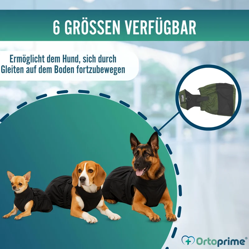 Nylonmantel für Hunde mit Bewegungseinschränkung | 6 Größen