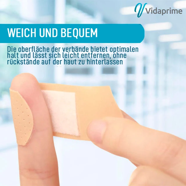 Wasserdichte Klebeverbände in 3 Größen | 50 Stück