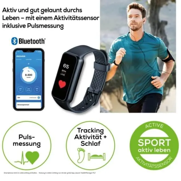 Fitness Aktivitätstracker mit Pulsmessung & Schlaftracking