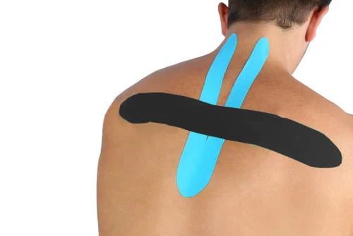 Kinesiologie-Tape rosa mit hoher Dehnbarkeit