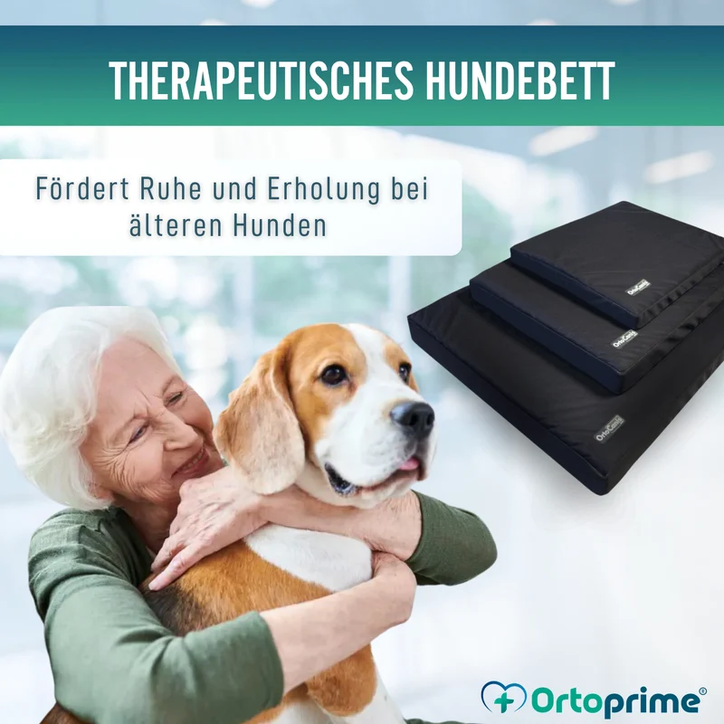 Viscoelastische Hundematratze, wasserfester Bezug | 4 Größen