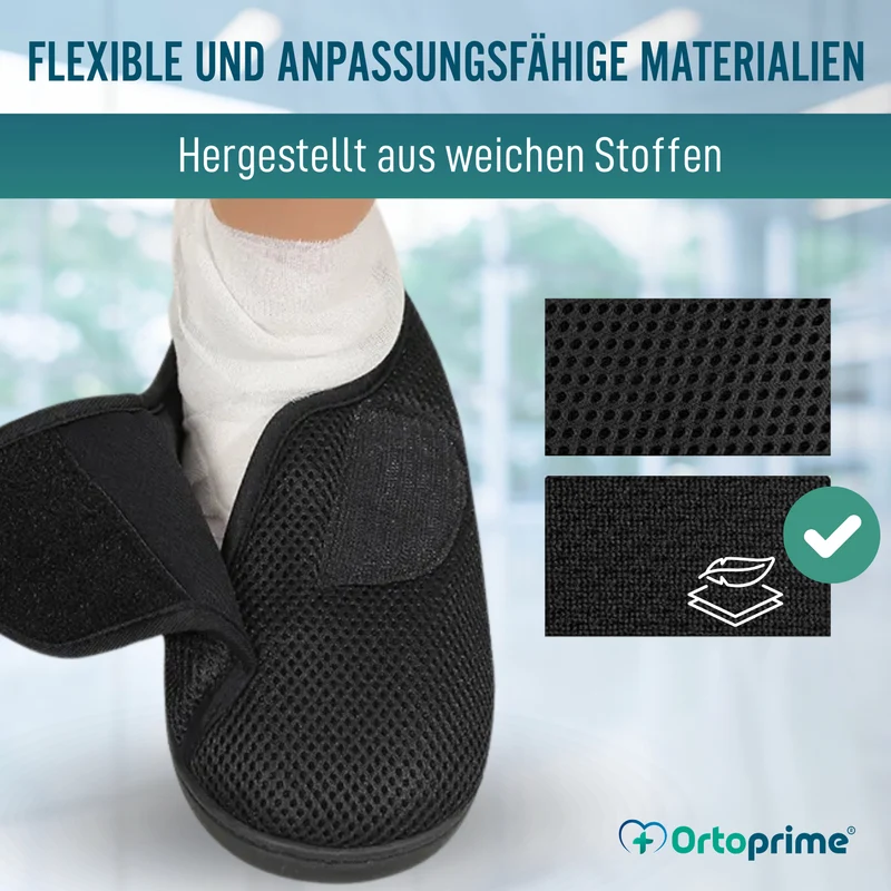 Orthopädische Schuhe für Damen Herren bei Geschwollenen Füßen Atmungsaktiv